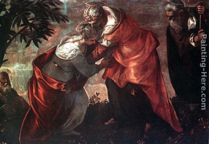 The Visitation painting - Jacopo Robusti Tintoretto The Visitation art painting